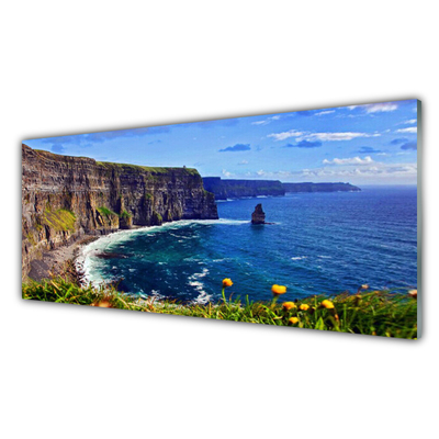 Obraz na akrylátovom skle Záliv skaly more krajina