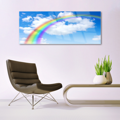 Obraz na akrylátovom skle Dúha nebo mraky príroda