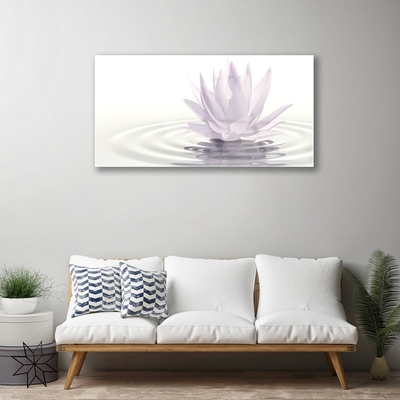 Obraz na akrylátovom skle Kvet voda umenie