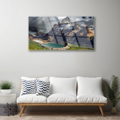 Obraz na akrylátovom skle Hora záliv krajina