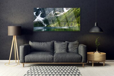 Obraz plexi Jazero les hory príroda