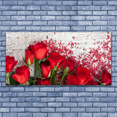 Obraz plexi Ruže kvety rastlina