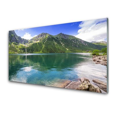 Obraz plexi Hora jazero príroda