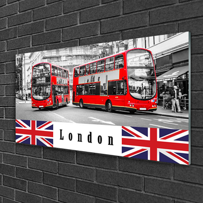 Obraz plexi Londýn autobus umenie