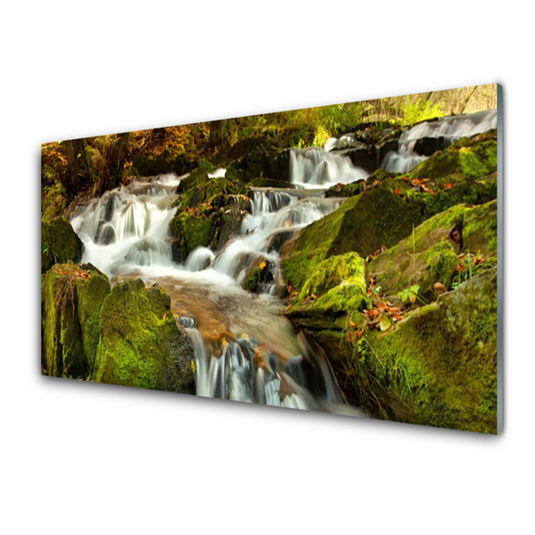 Obraz plexi Vodopád skaly príroda