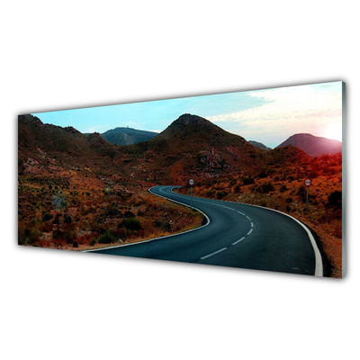 Obraz plexi Cesta hory púšť
