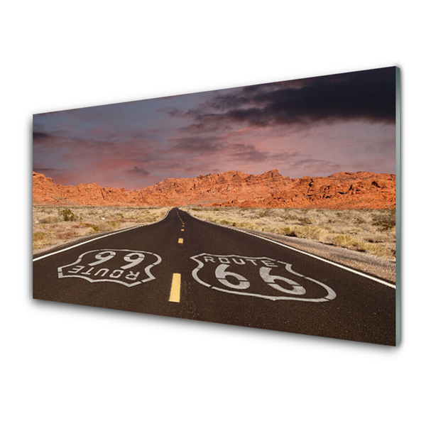 Obraz plexi Diaľnica cesta púšť