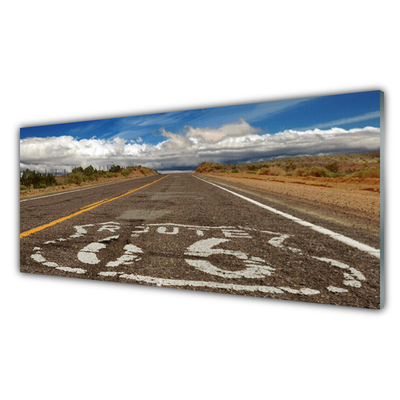 Obraz plexi Cesta na púšti diaľnica