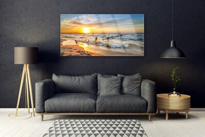 Obraz plexi More západ slnka pláž