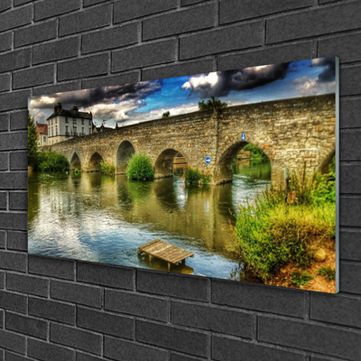 Obraz plexi Most rieka architektúra
