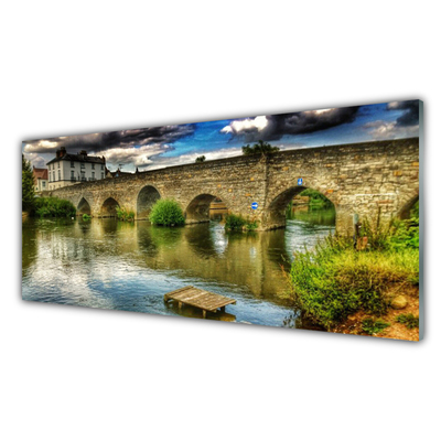 Obraz plexi Most rieka architektúra