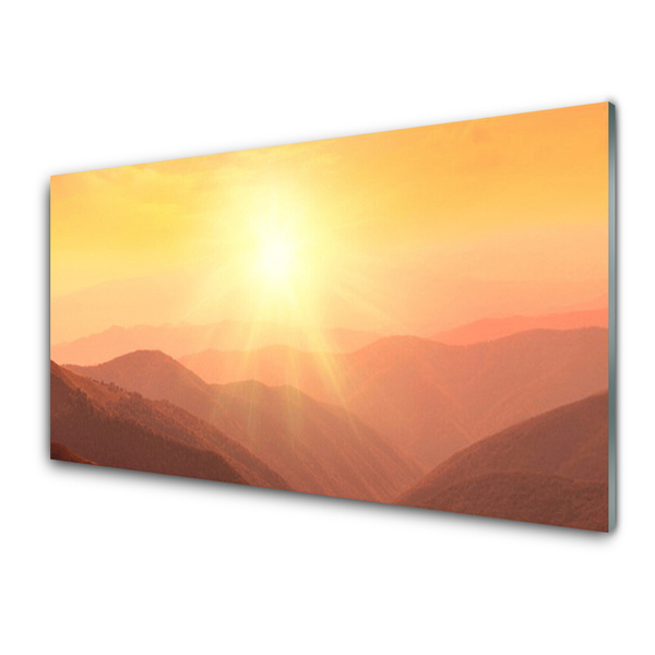 Obraz plexi Slnko hory príroda