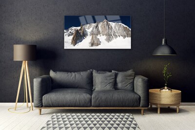 Obraz plexi Zsněžené horské vrcholy