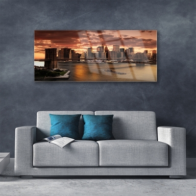 Obraz plexi Mesto brooklynský most