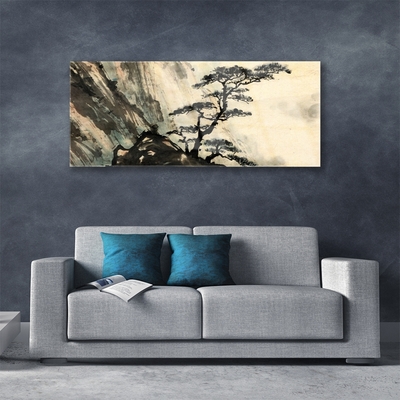 Obraz plexi Maľovaný strom umenie