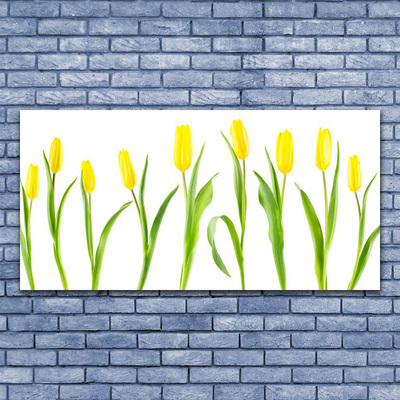 Obraz plexi Žlté tulipány kvety