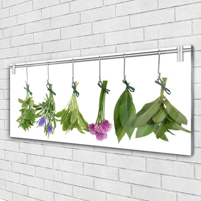 Obraz plexi Sušené byliny listy kvety