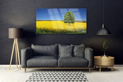 Obraz plexi Lúka strom príroda pole