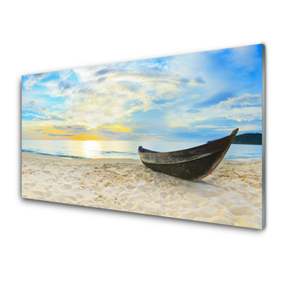 Obraz plexi Szklane loďku plaża morze