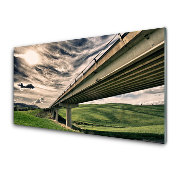 Nástenný panel  Diaľnica most údolie