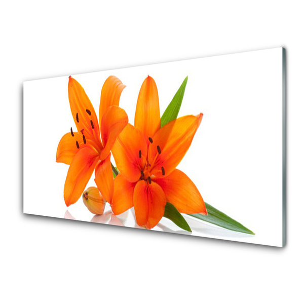 Nástenný panel  Oranžové kvety