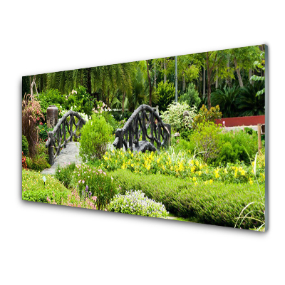 Nástenný panel  Botanická záhrada most umenie