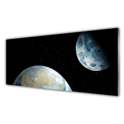 Nástenný panel  Mesiac zeme vesmír