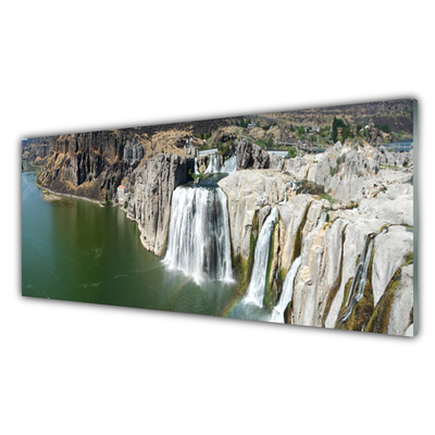 Nástenný panel  Vodopád jazero príroda