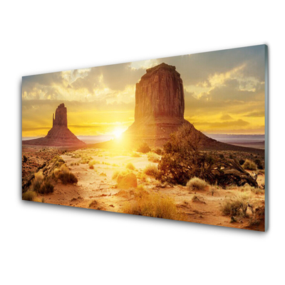 Nástenný panel  Púšť slnko krajina