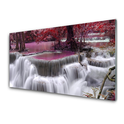 Nástenný panel  Vodopád góry príroda