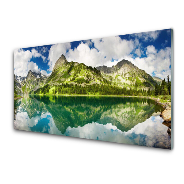 Nástenný panel  Hory jazero príroda