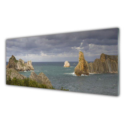 Nástenný panel  More skaly krajina