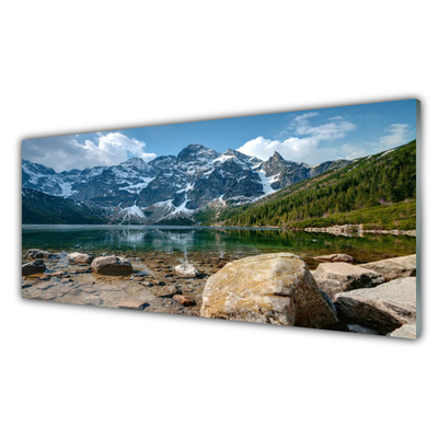 Nástenný panel  Hora jazero príroda