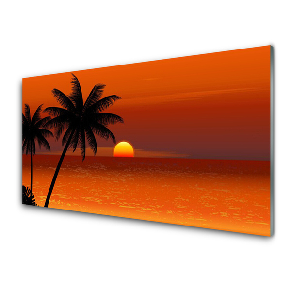Nástenný panel  Palma more slnko krajina