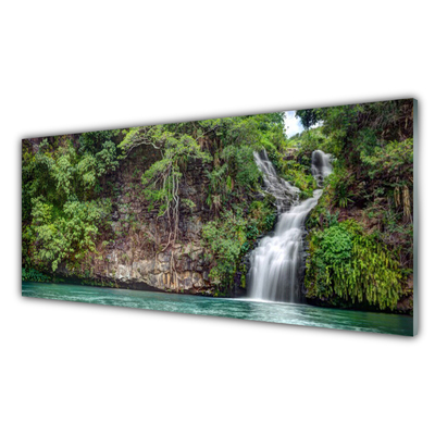 Nástenný panel  Vodopád skala príroda