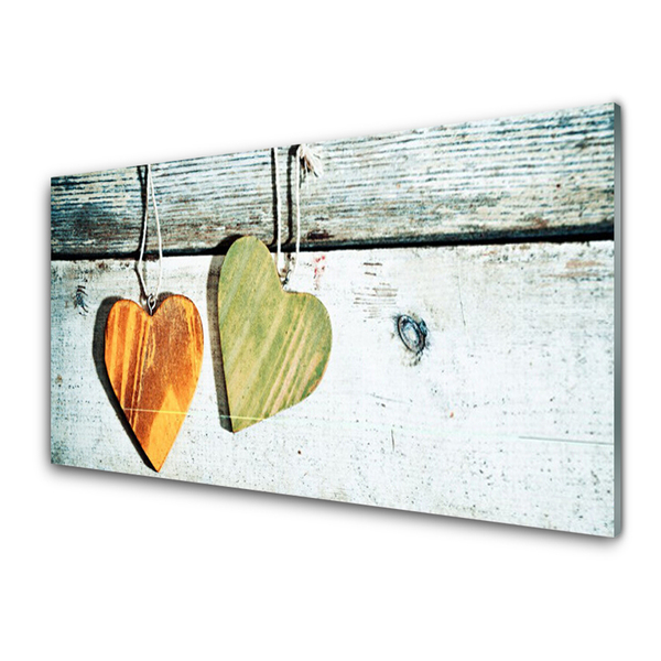 Nástenný panel  Srdce drevo umenie
