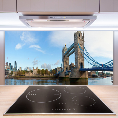 Sklenený obklad Do kuchyne Most londýn architektúra