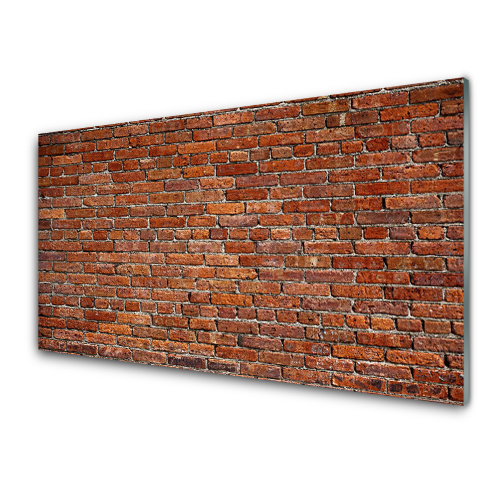 Sklenený obklad Do kuchyne Tehlová múr tehly
