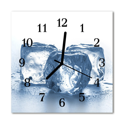 Nástenné sklenené hodiny Ľad