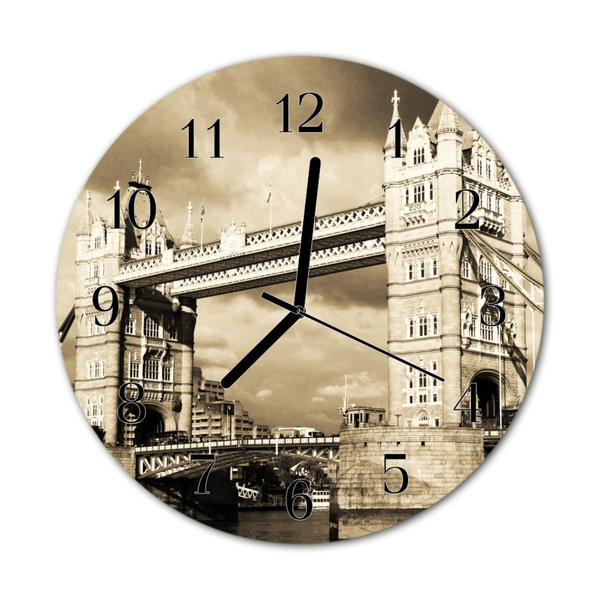 Sklenené hodiny okrúhle Londýnsky most