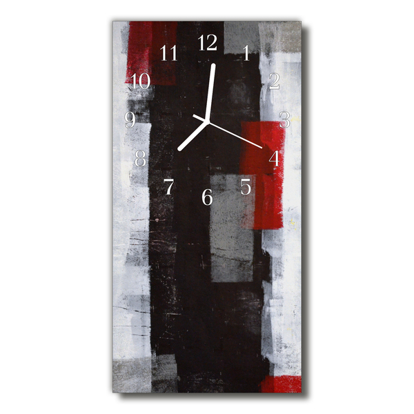 Sklenené hodiny vertikálne Umenie abstrakcie farebné nástenné maľby