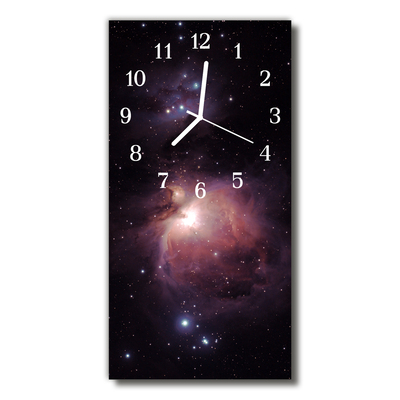 Sklenené hodiny vertikálne Vesmír vesmírna galaxie