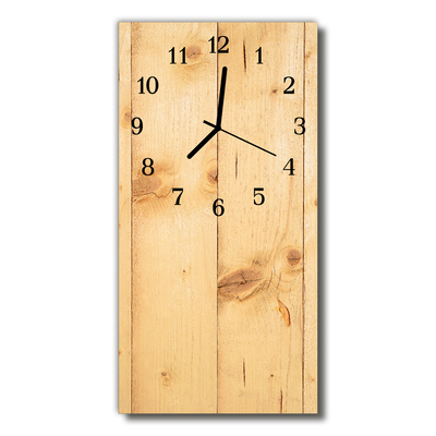 Nástenné hodiny vertikálne Hnedé drevo
