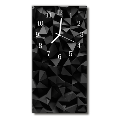 Nástenné hodiny vertikálne Moderné geometria 3d grafika