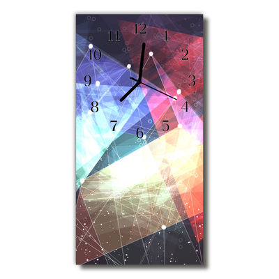 Nástenné hodiny vertikálne Umelecký farebný vektorový obrázok