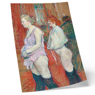 Poster na stenu Rue des Moulins (1894) maľba s vysokým rozlíšením od Henriho de Toulouse-Lautrec