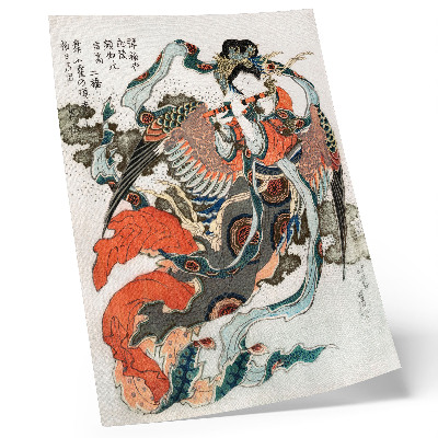 Plagát Japonský hokusai vo vintage štýle ukiyo-e