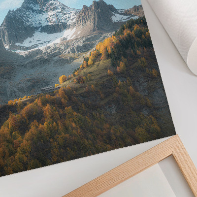 Poster na stenu Hory a lesy v jesenných farbách