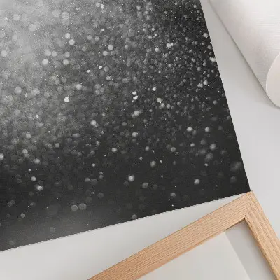 Plagát na stenu jemne svetlosivý bokeh efekt