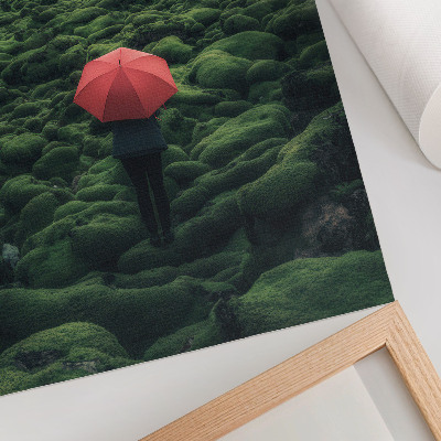 Poster na stenu Dominantná zeleň, pokoj, tajomná aura, kontrast